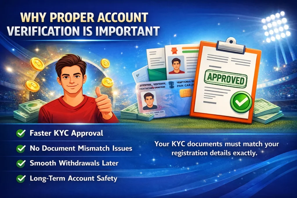 Step-by-step T20 World Cup Club account creation process before verification, showing safe registration and KYC preparation.