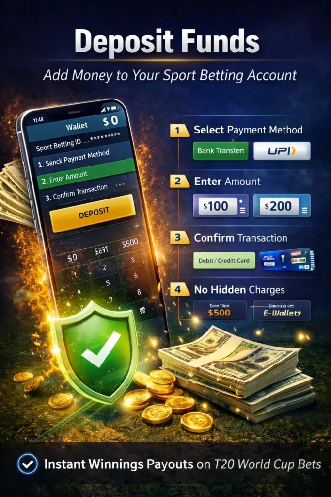 Secure Sport Betting ID login with fast and transparent betting account payment options