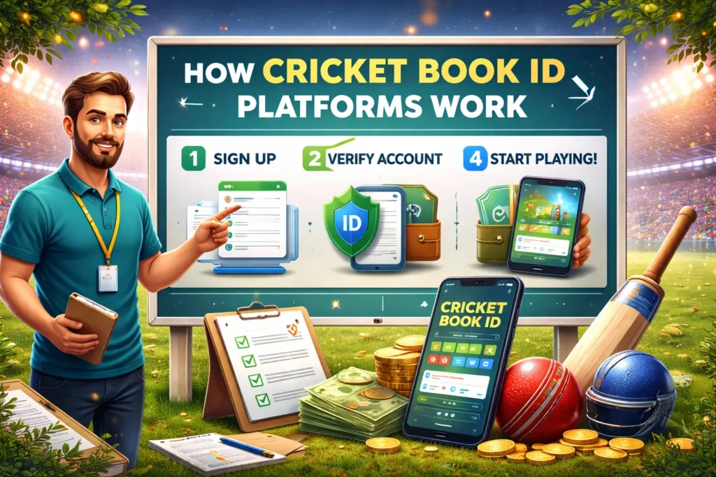 Beginner-friendly guide showing steps to create and verify Cricket Book ID platform during T20 World Cup