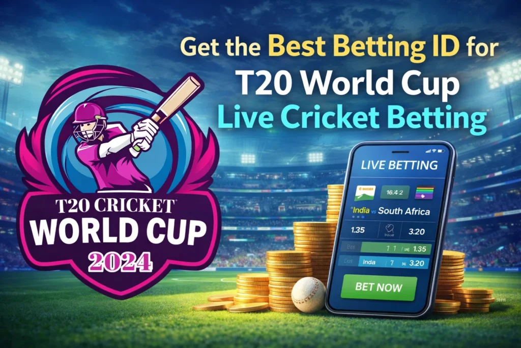Best Betting ID for T20 World Cup live cricket betting with sport betting ID platform and real-time match betting interface