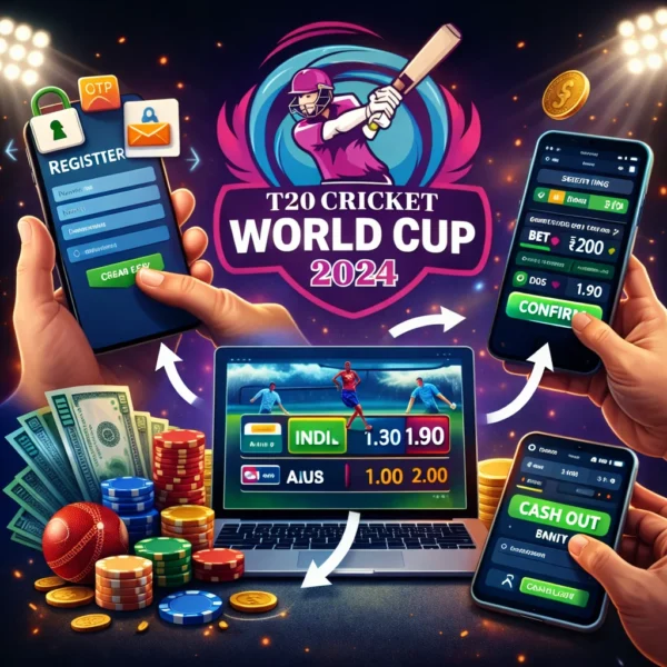 Step by step guide to using online betting features in T20 World Cup