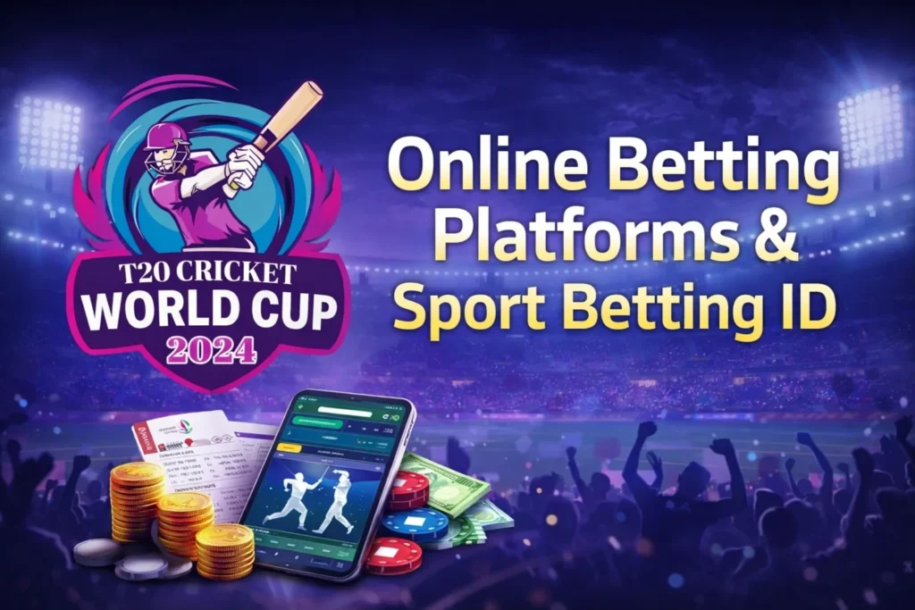 T20 World Cup 2024 online betting platform interface with live sports odds and secure Sport Betting ID login system