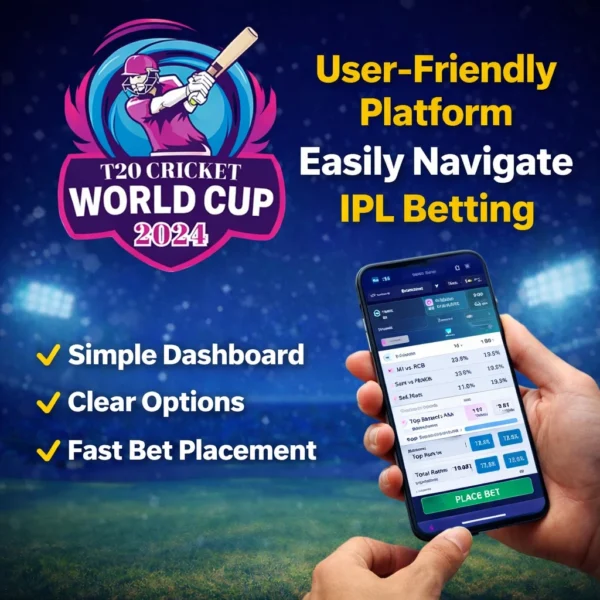 User-friendly IPL betting platform with T20 World Cup ID and easy navigation